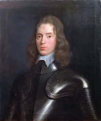 Portræt af Robert Stephens (1622-75) af Eastington, Gloucestershire, 1641 (olie på uforet lærred)
